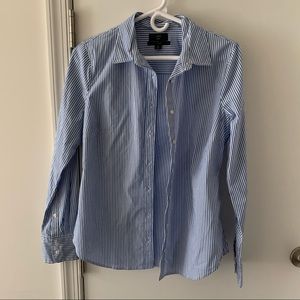J. Crew Blue Pinstripe Slim Button Up, size 6